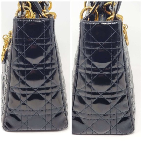 CHRISTIAN DIOR LADY DIOR MEDIUM SHOULDER HAND BAG - Picture 5 of 16